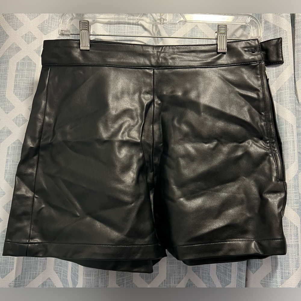 Pleather shorts